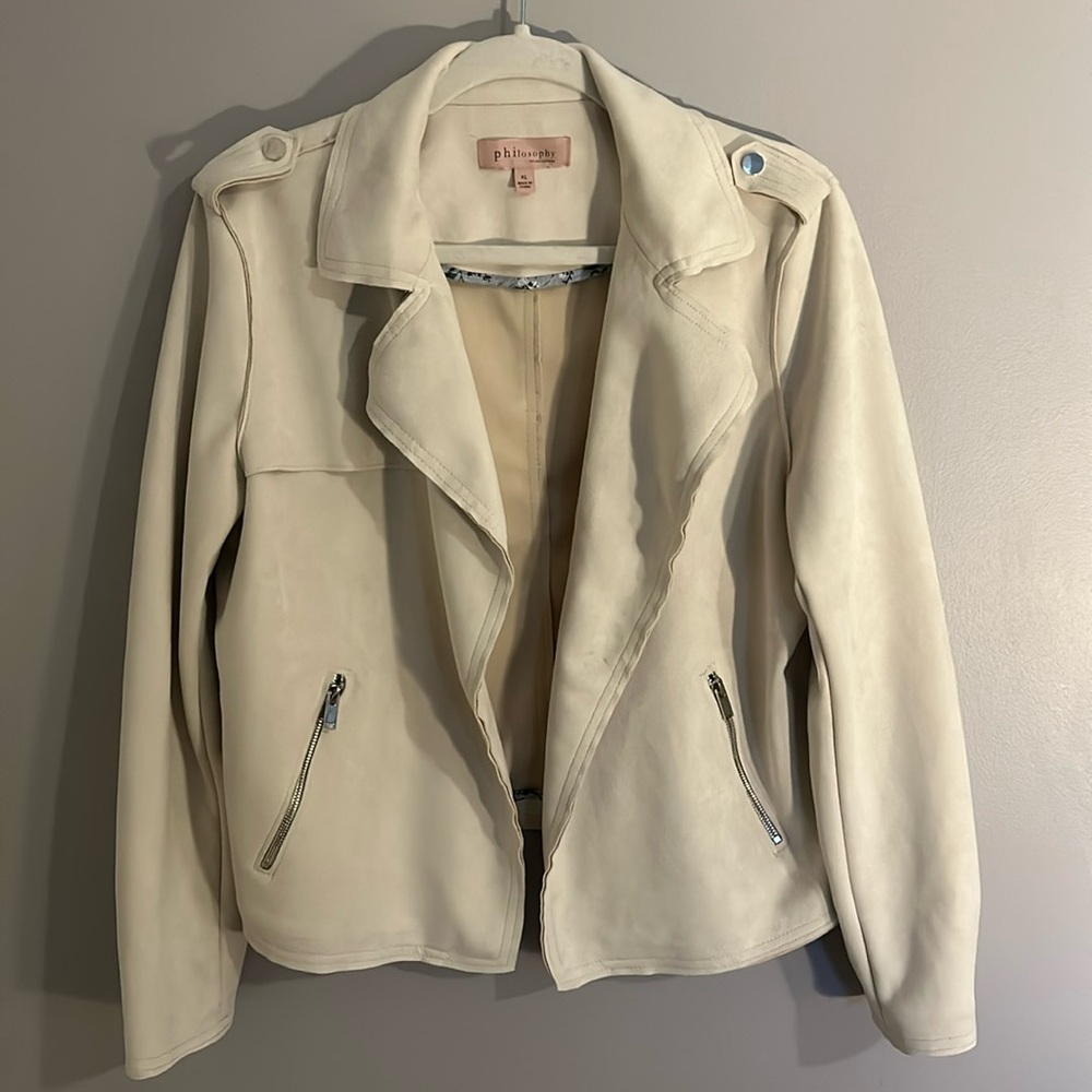 Philosophy Faux Suade Jacket